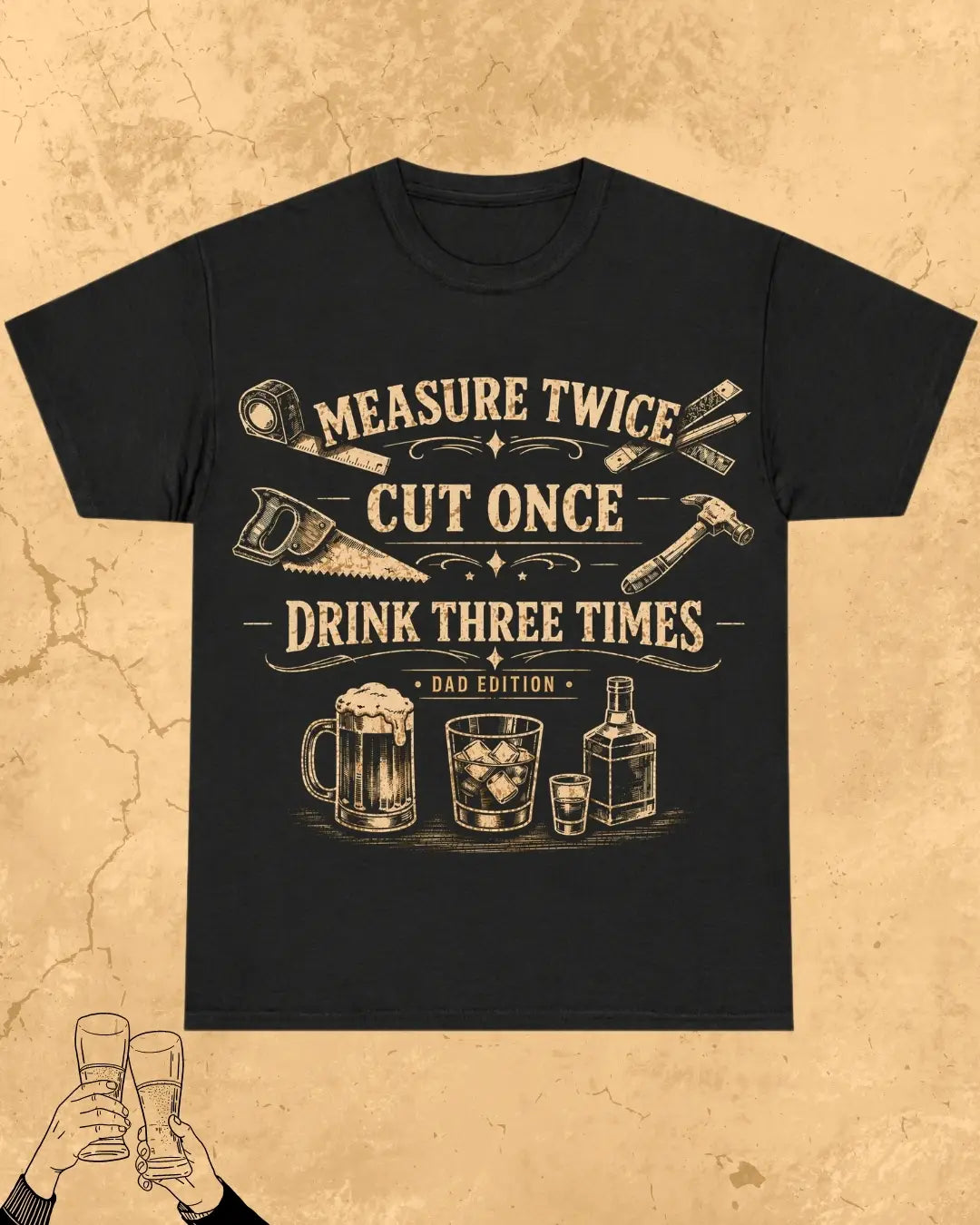 Beer Bond Statement Cotton T-Shirt