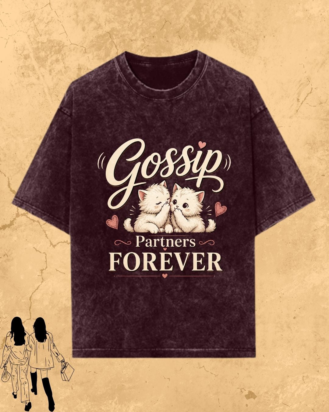 Meow Besties Cotton Tshirt