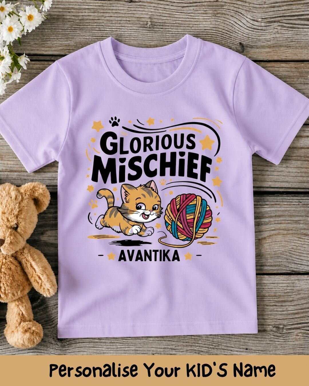 Playful Custom Kid Cotton Tshirt