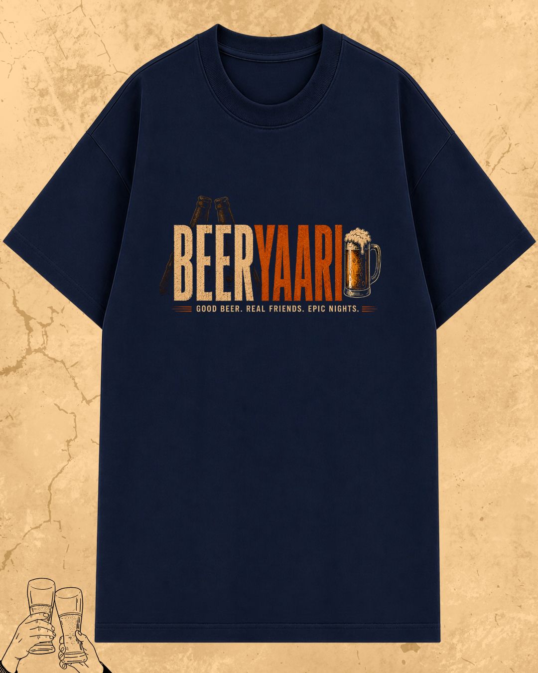 Beer Vibes Cotton Tshirt
