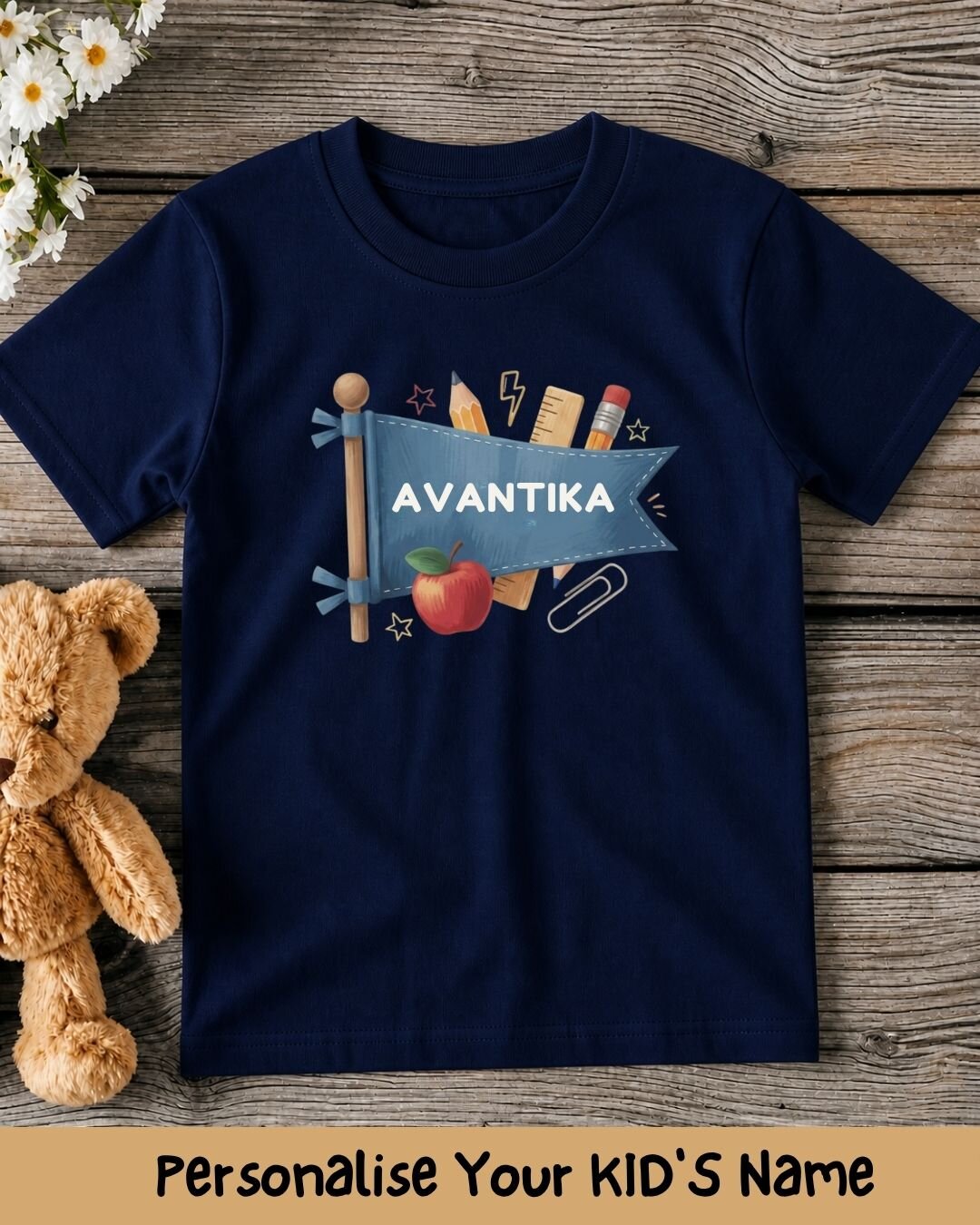 Back To School Custom Kid Cotton Tee