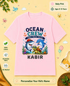 Ocean Theme Custom Kid Cotton Tshirt