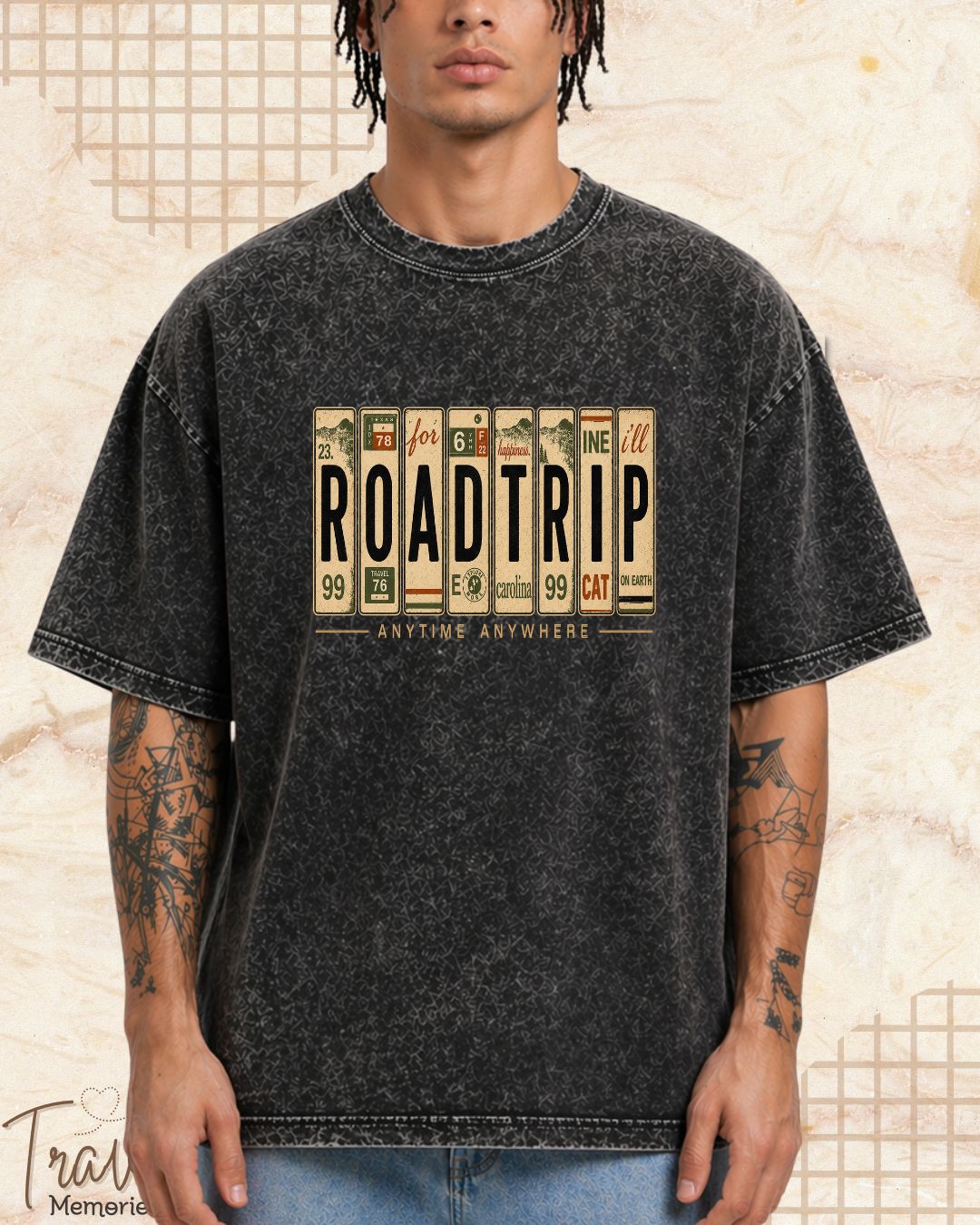 Roadtrip Travel Cotton Tshirt