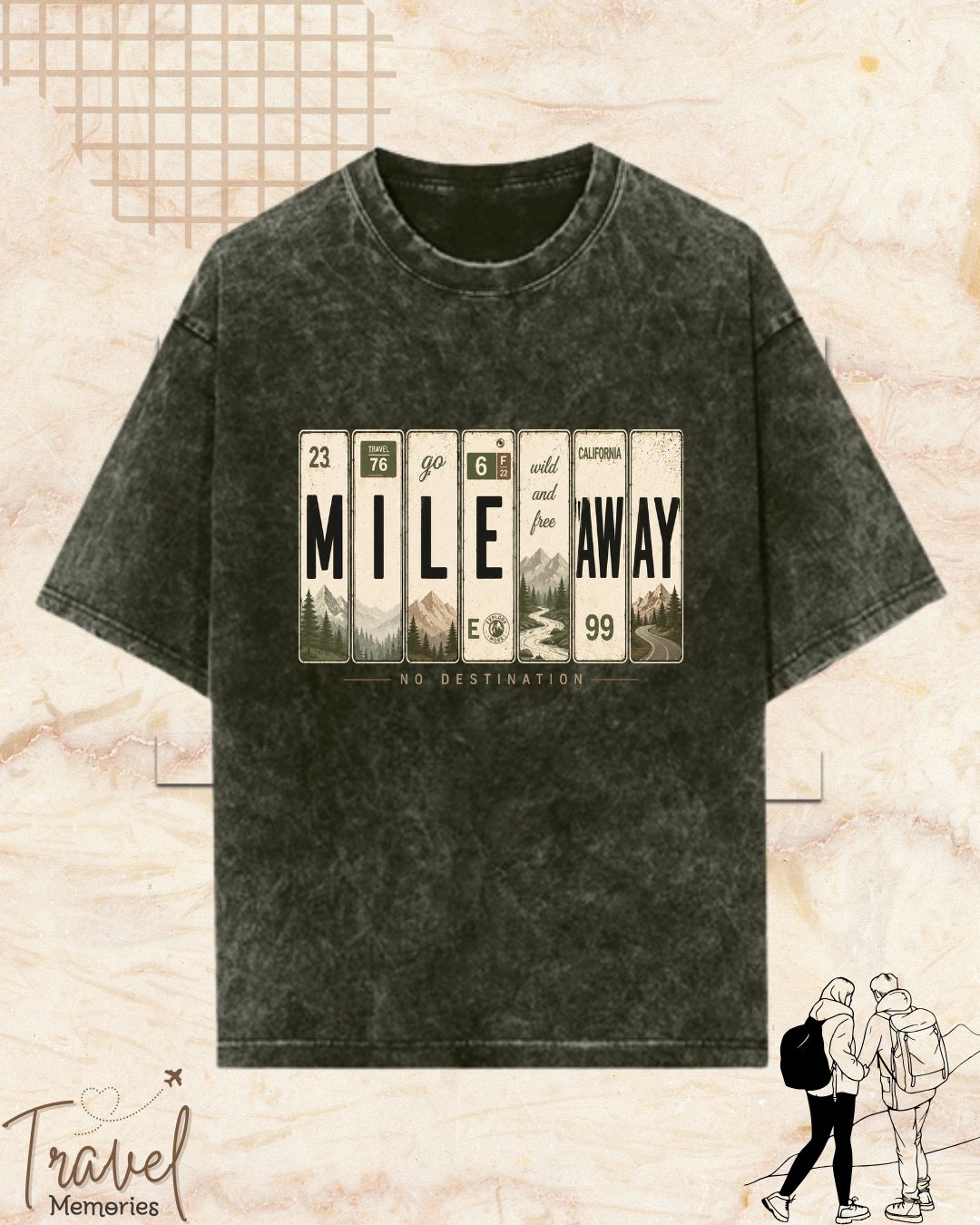 Roadtrip Travel Cotton Tshirt