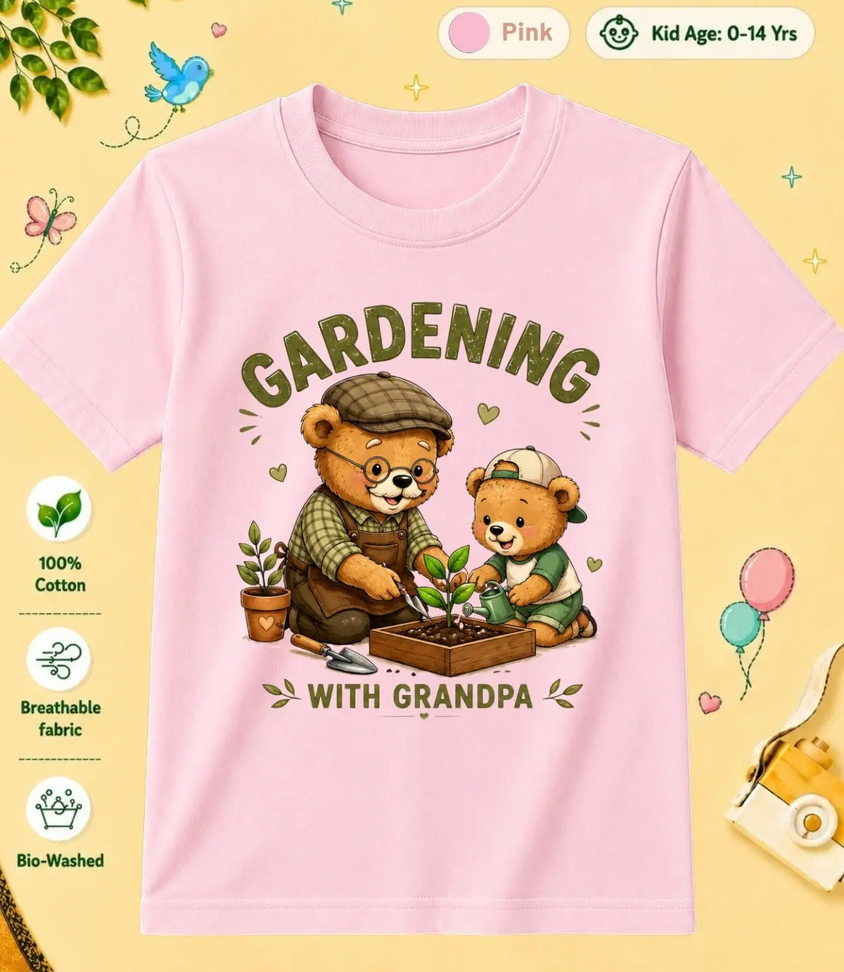 Grandpa & Grandma's Precious kids Cotton Tee