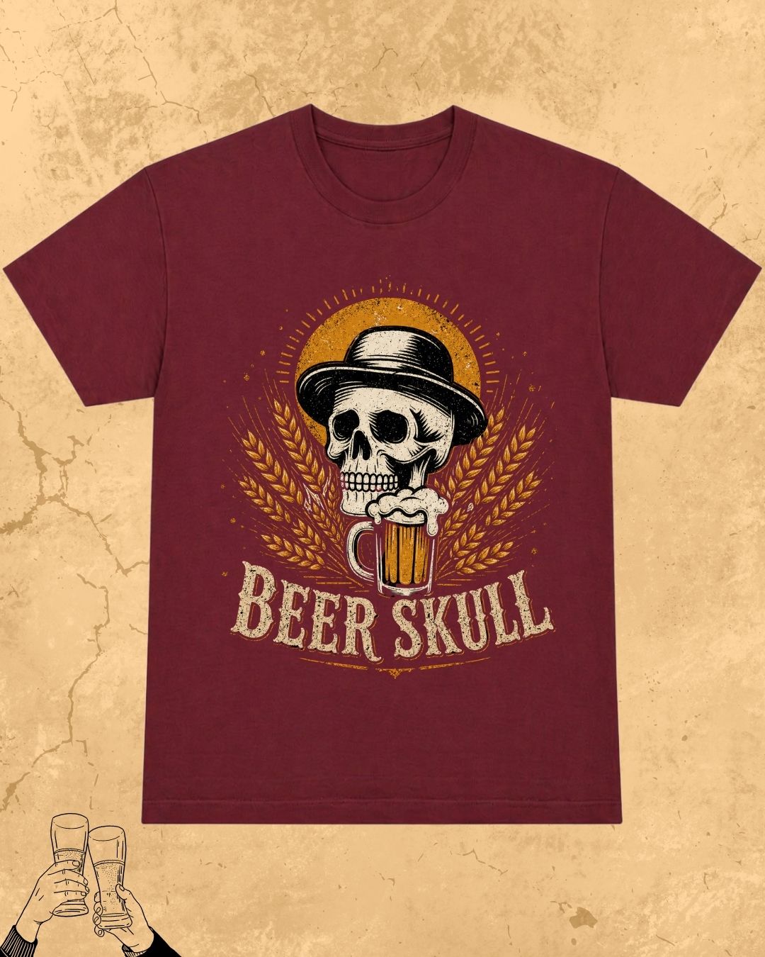Skull Beer Party T-Shirt