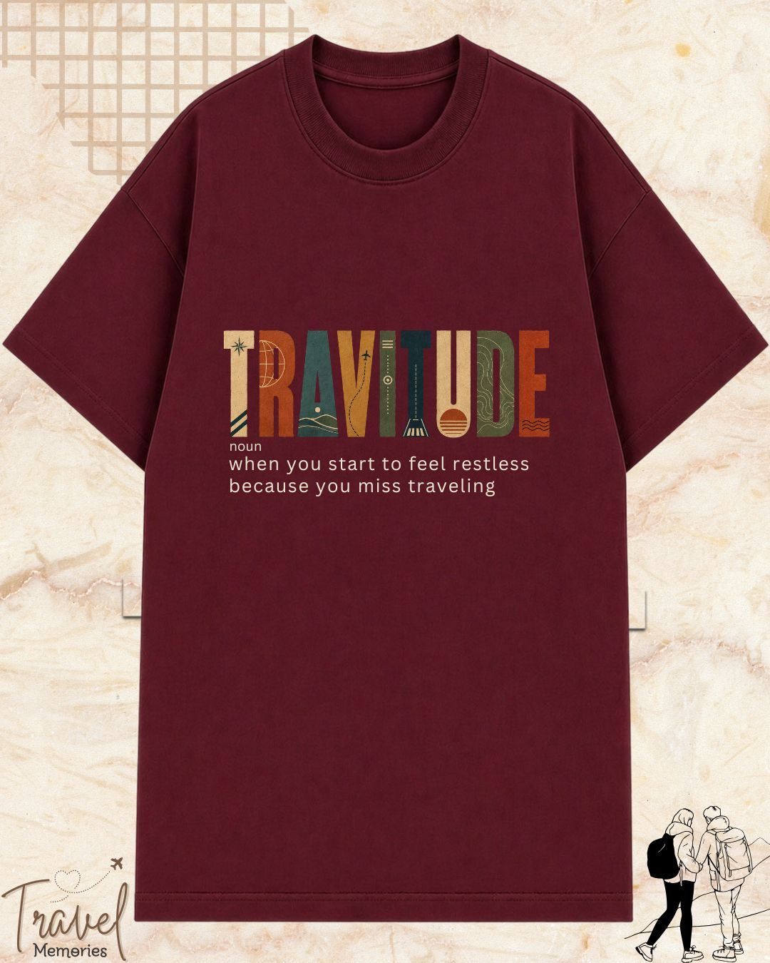 Travel Dictionary Cotton Tshirt