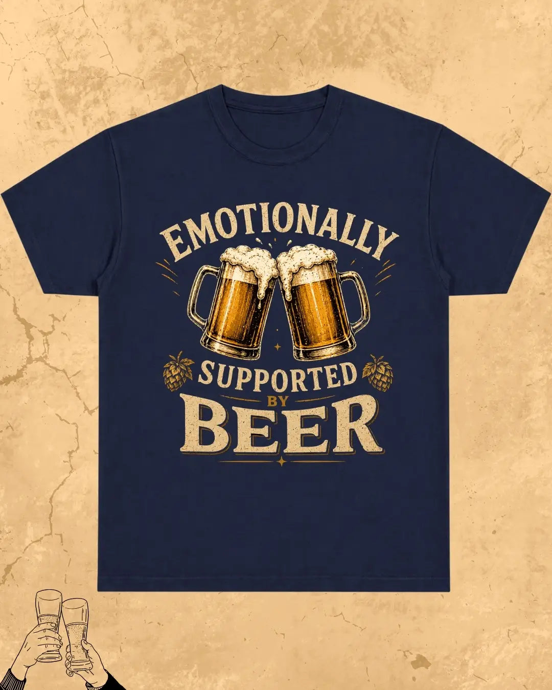 Beer Bond Statement Cotton T-Shirt
