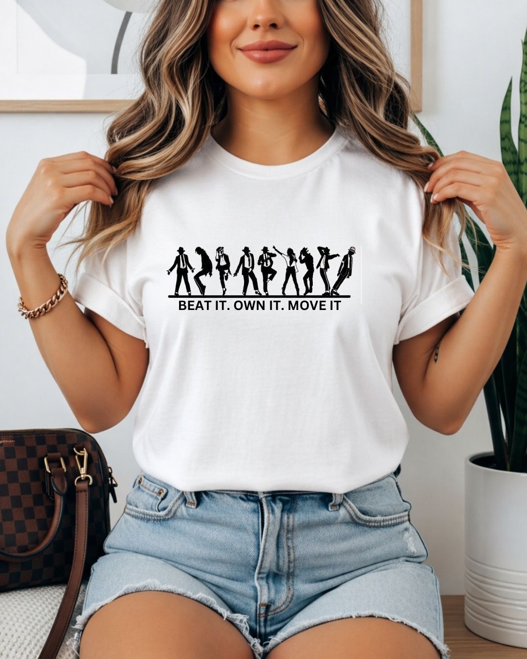 White Michael Jackson Cotton Tee
