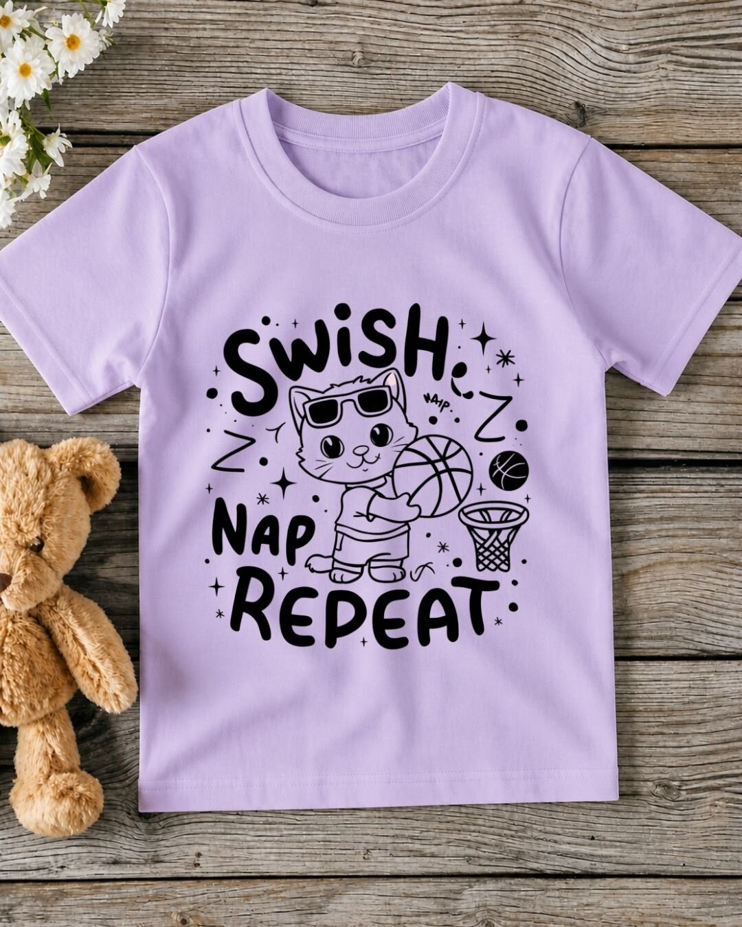 Basketball Kid Cotton Tee
