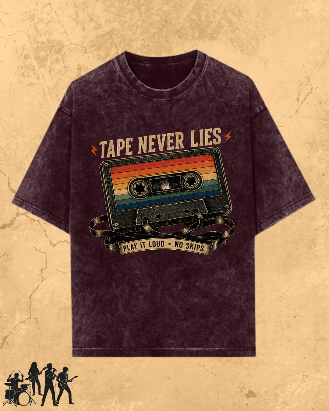 Retro Cassette Music Cotton Tshirt