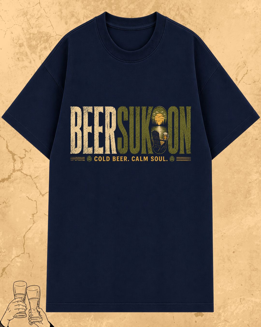 Beer Vibes Cotton Tshirt