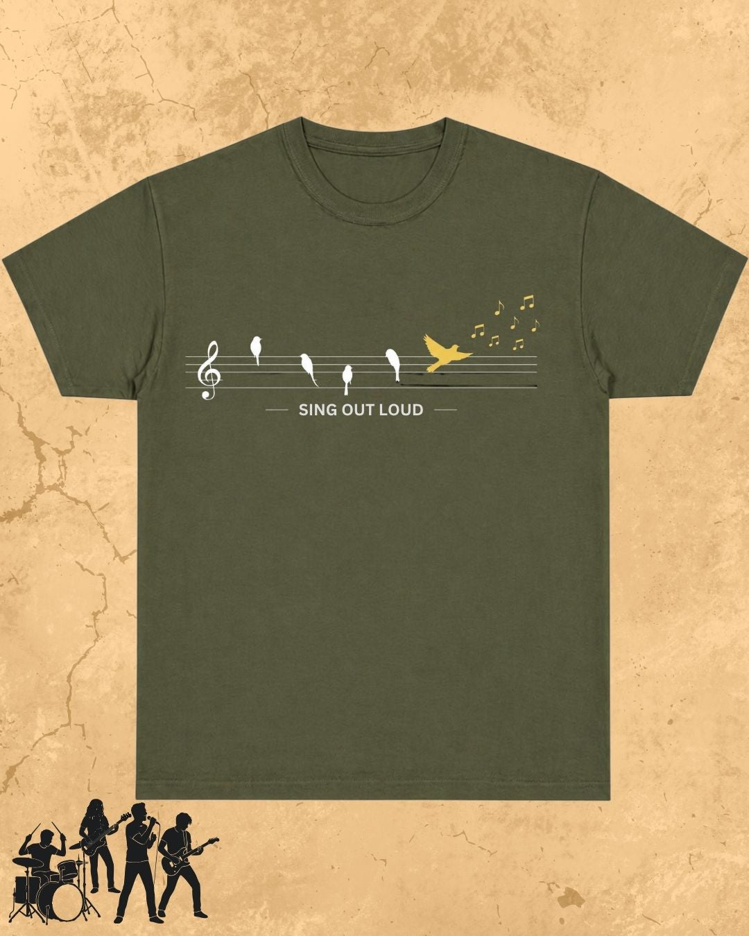 Sing Out Loud Music Cotton T-Shirt