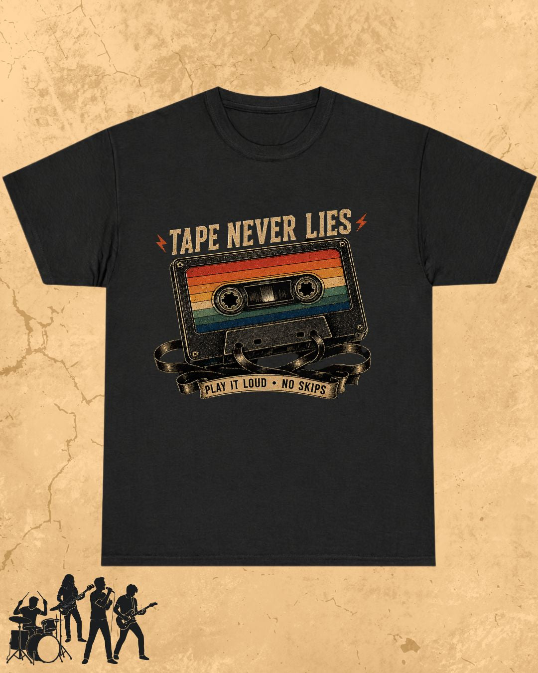 Retro Cassette Music Cotton Tshirt
