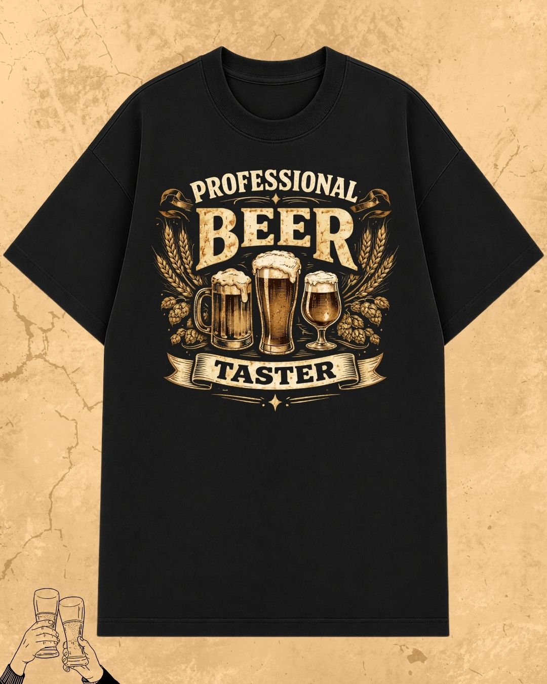 Beer Bond Statement Cotton T-Shirt