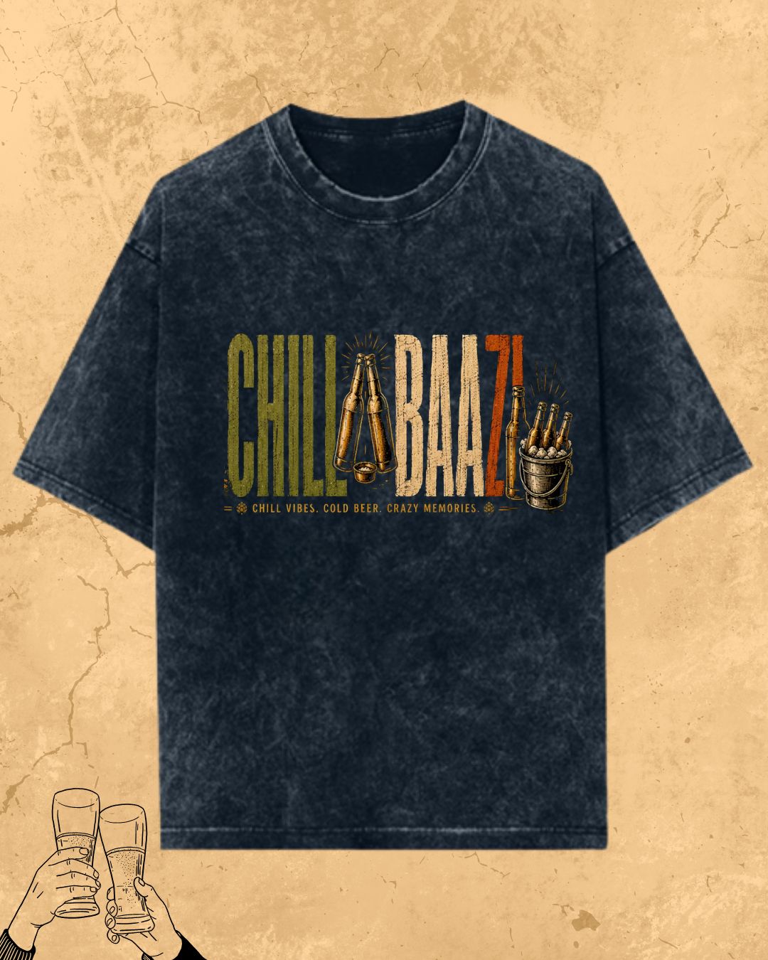 Beer Vibes Cotton Tshirt