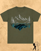 Mountain Reflection Cotton Tshirt