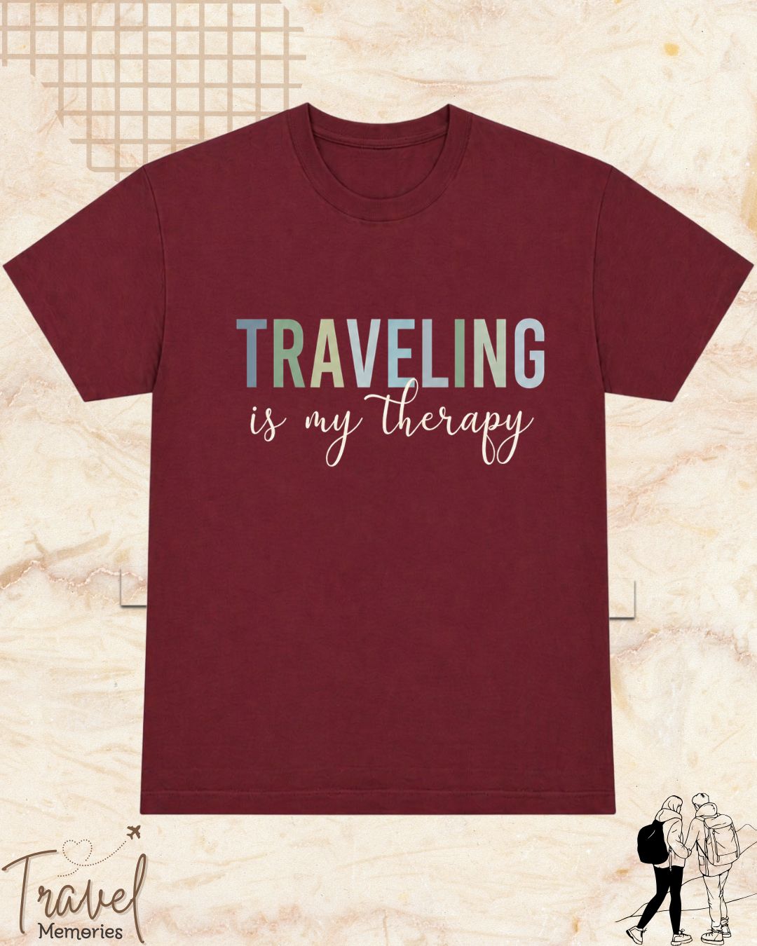 WanderScape Travel Cotton Tshirt