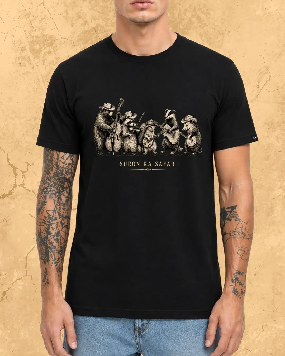 Folk Band Animals Music T-Shirt