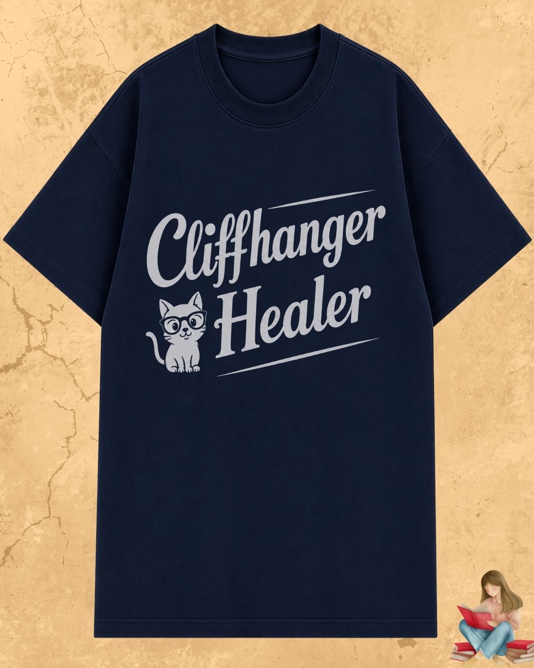 Purrfect Reader Cotton Tshirt