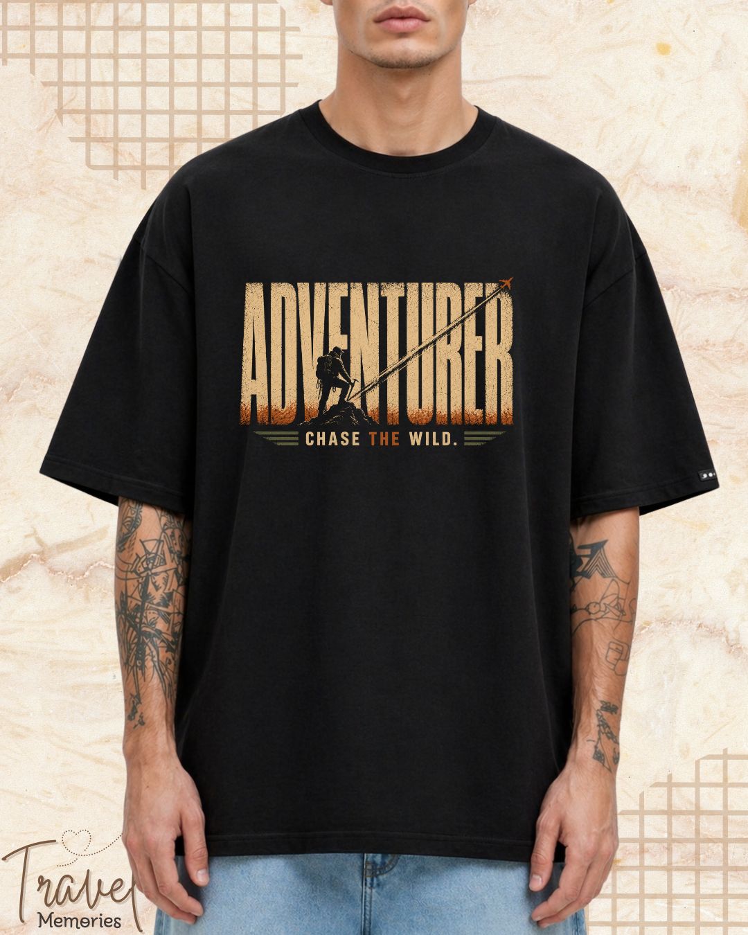 Vintage Travel Vibes Cotton Tshirt