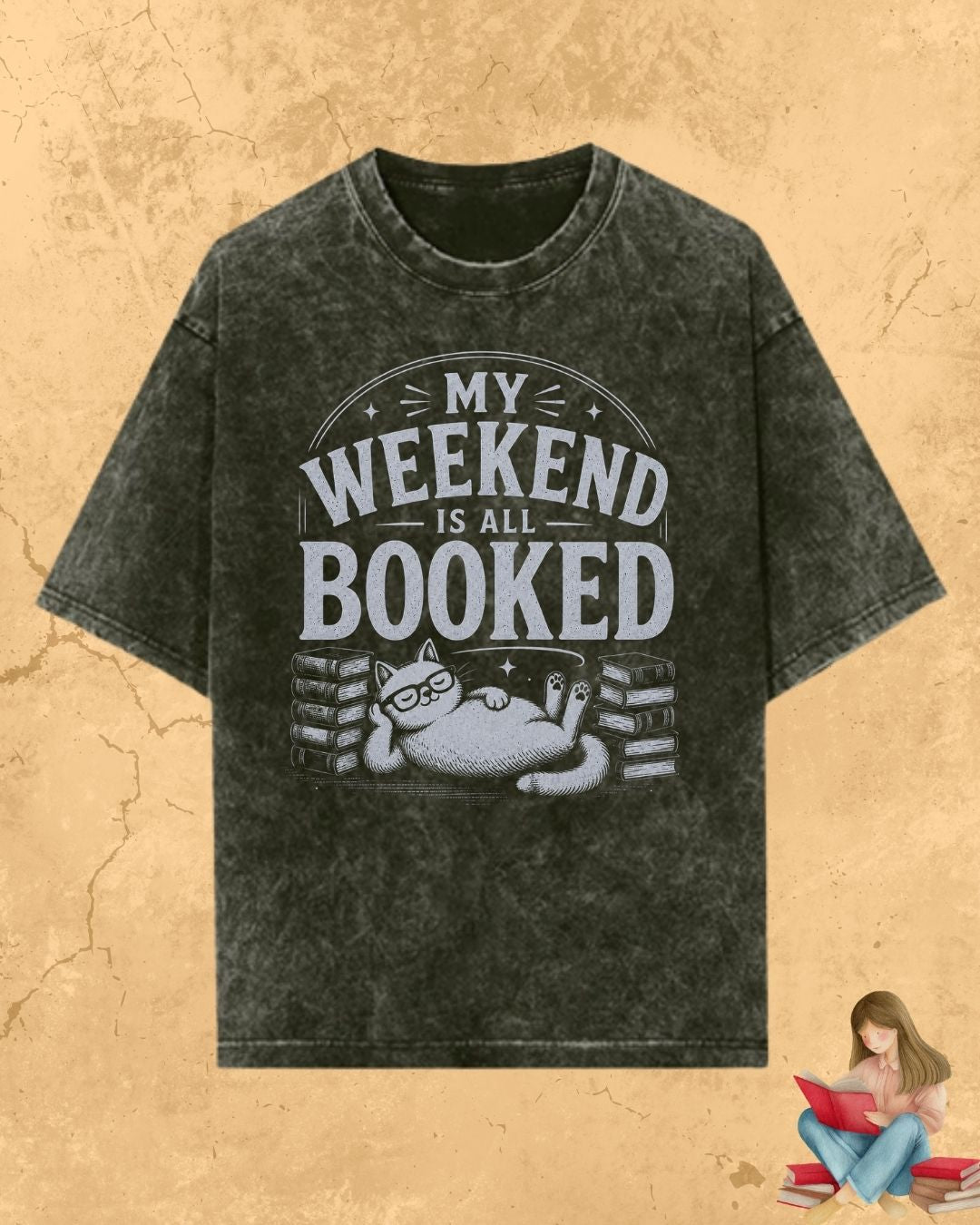 Purrfect Reader Cotton Tshirt
