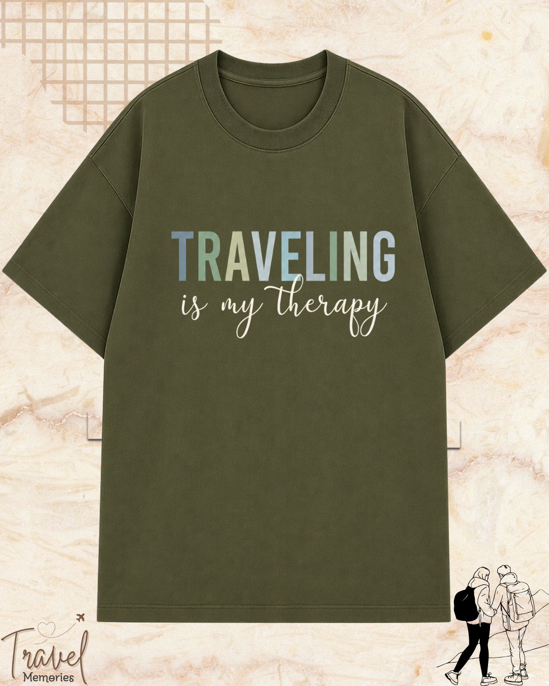 WanderScape Travel Cotton Tshirt