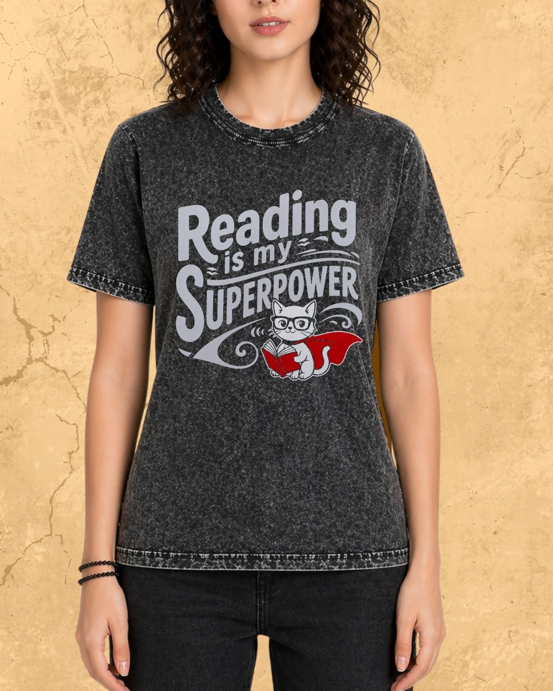 Purrfect Reader Cotton Tshirt