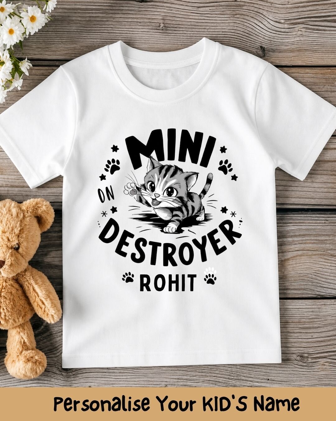 Playful Custom Kid Cotton Tshirt