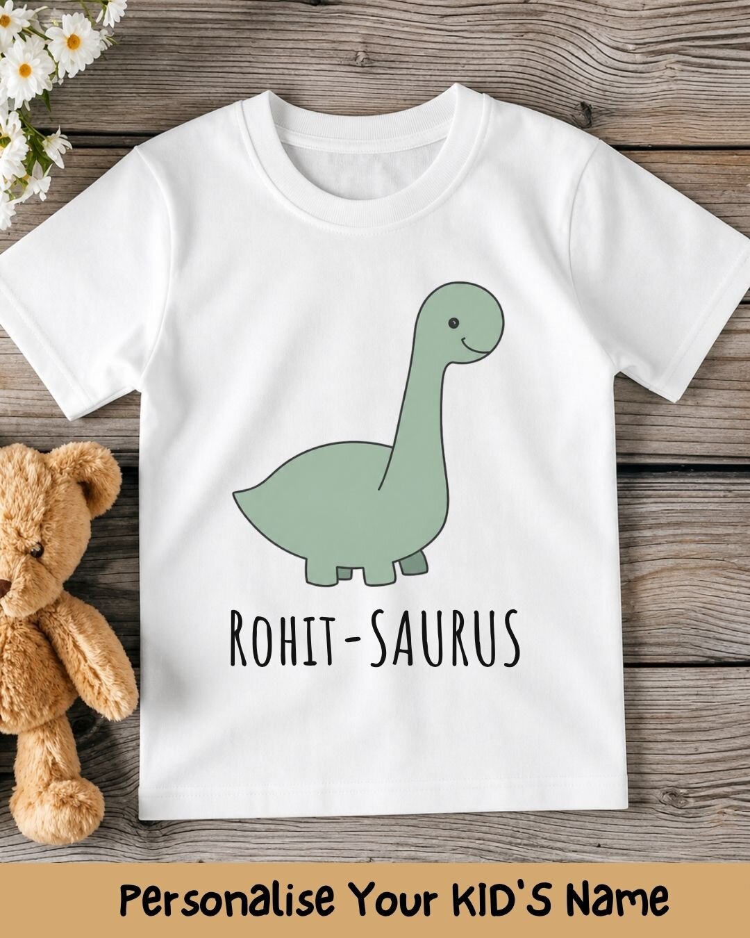 Dinosaur Custom Kid's Cotton Tee