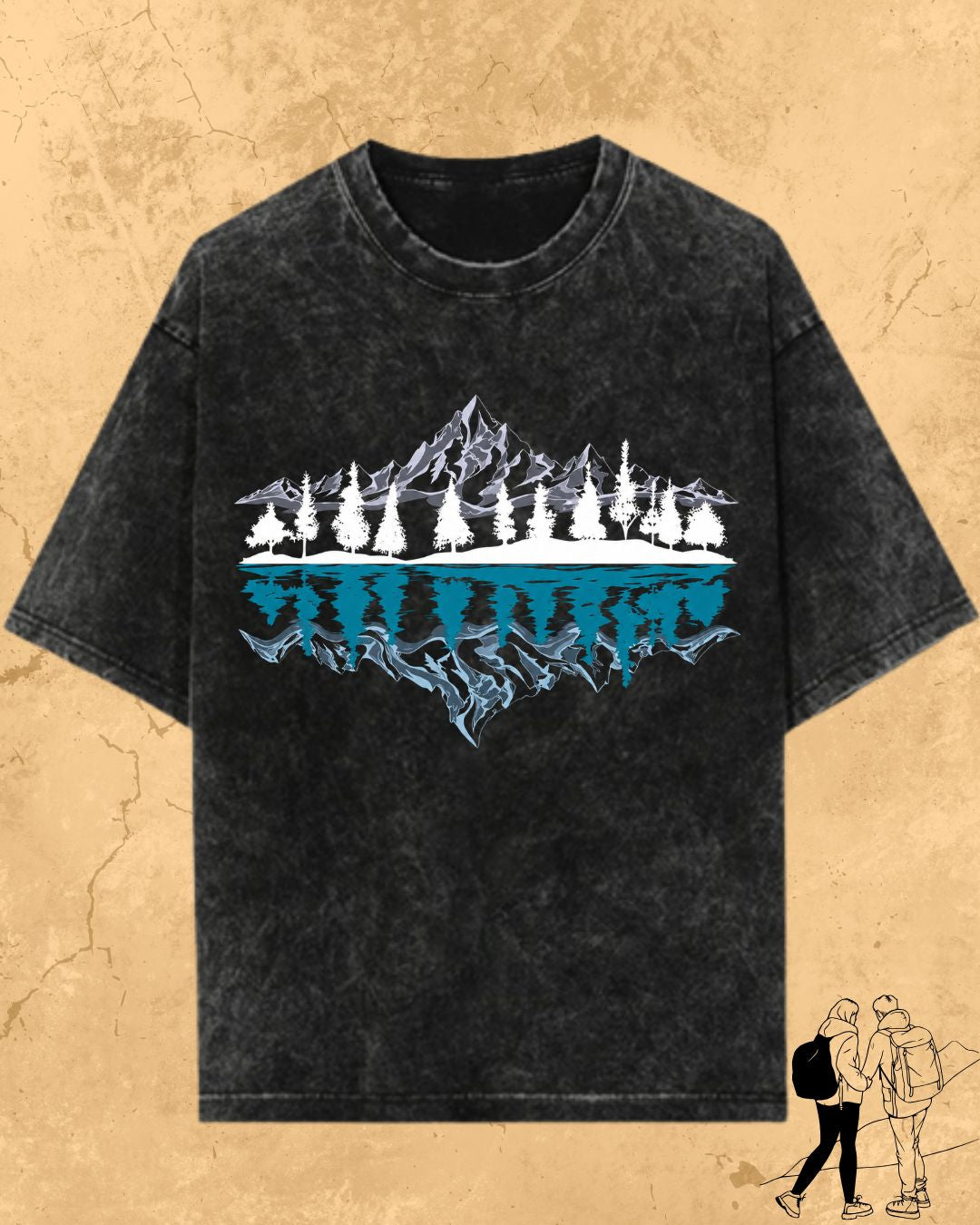 Mountain Reflection Cotton Tshirt