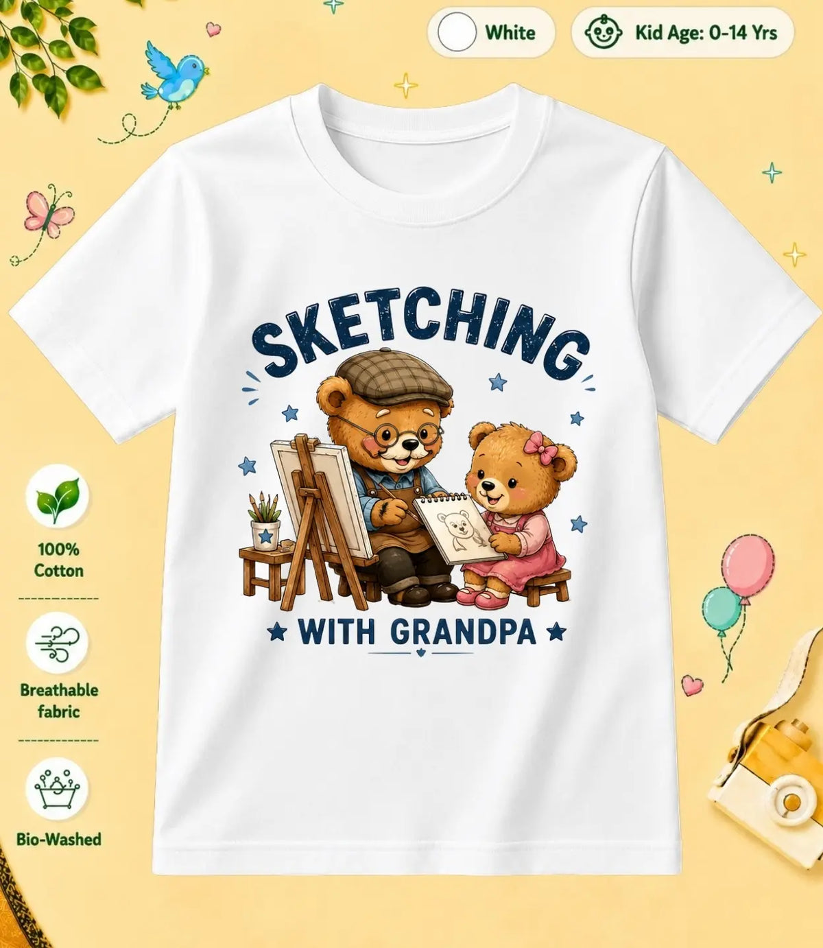 Grandpa & Grandma's Precious kids Cotton Tee
