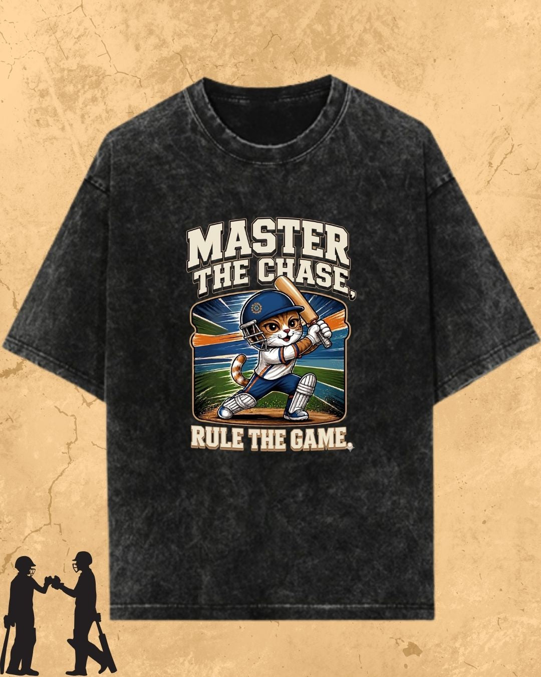 Meow Cricket Champion Cotton Tee
