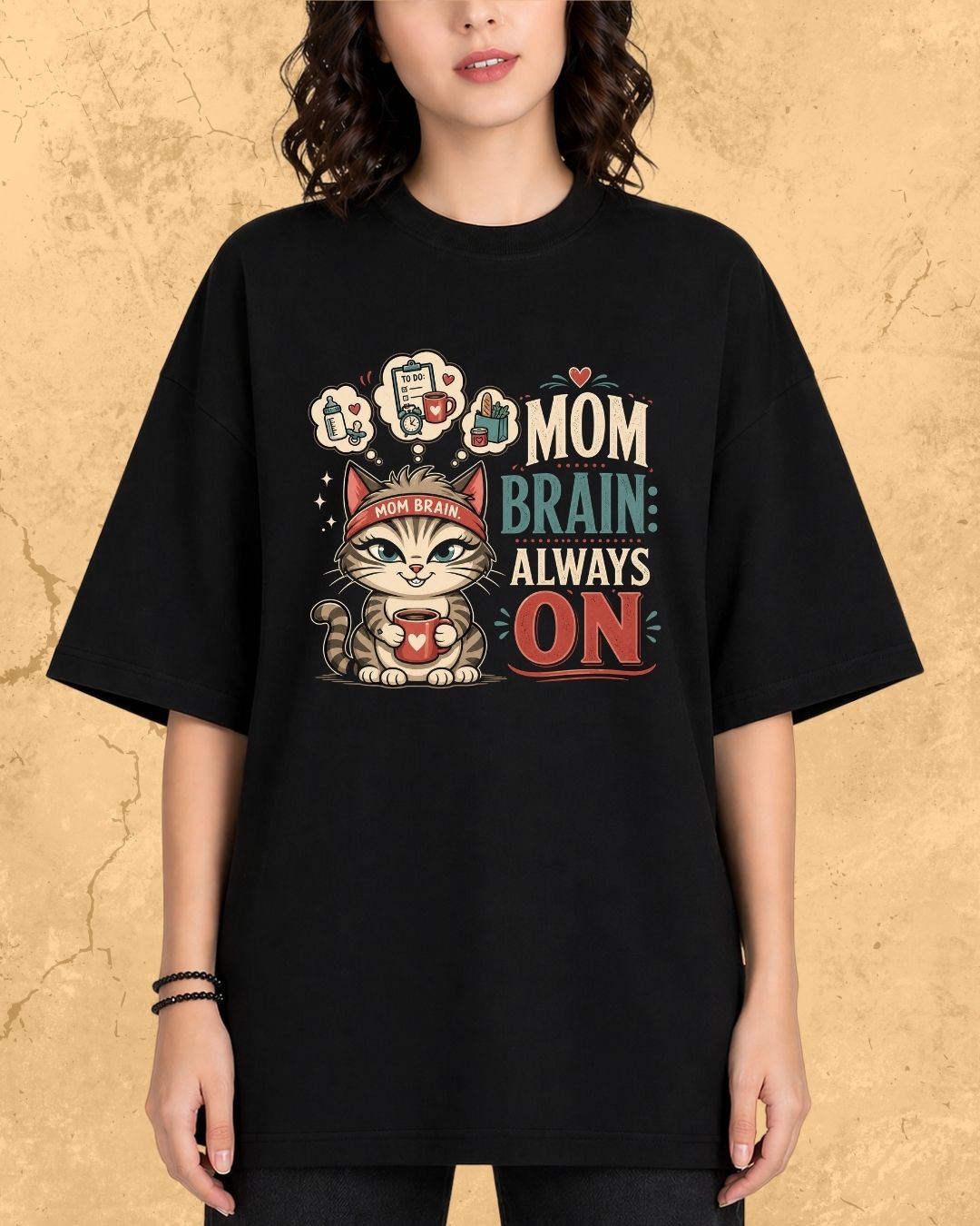 Purr Mom Cotton Tshirt