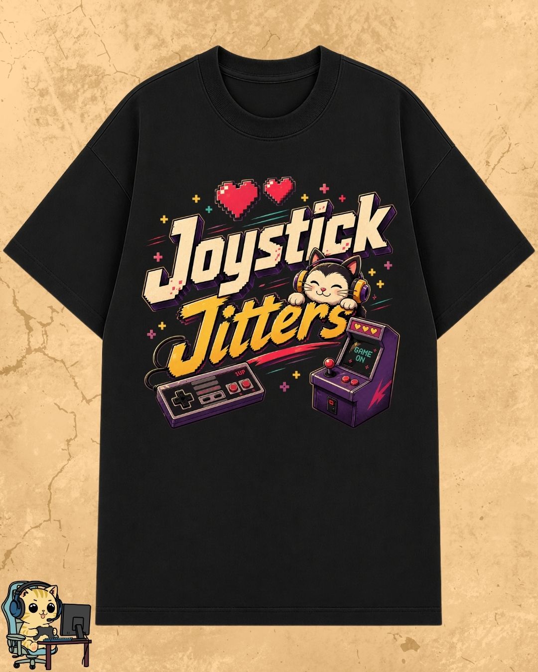 Purrfect Gamer Cotton Tshirt