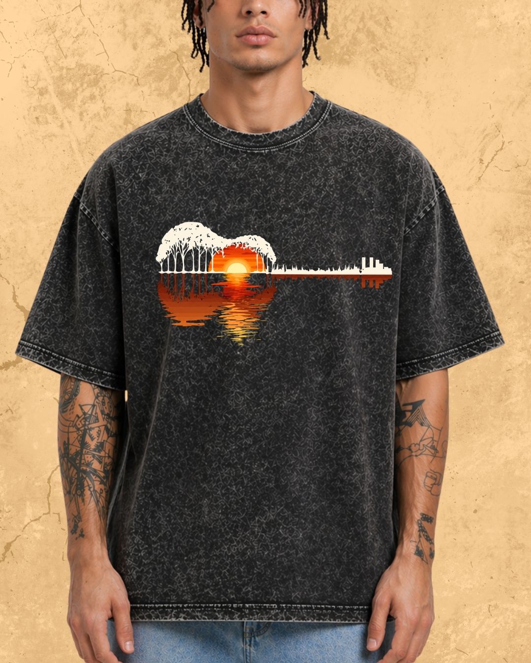 Guitar Relaxation Music Cotton T-Shirt