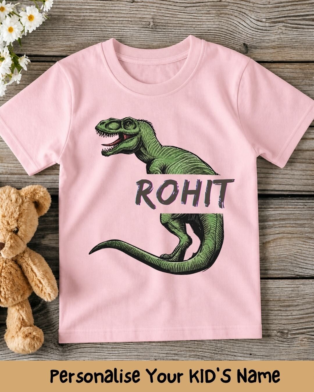 Dinosaur Custom Kid's Cotton Tee