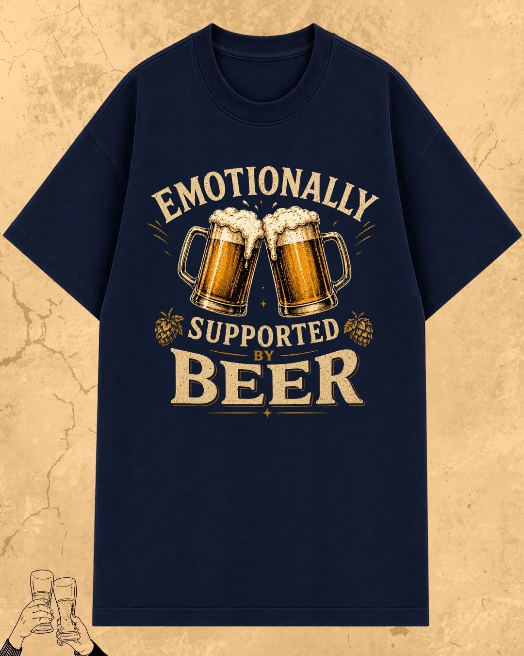 Beer Bond Statement Cotton T-Shirt