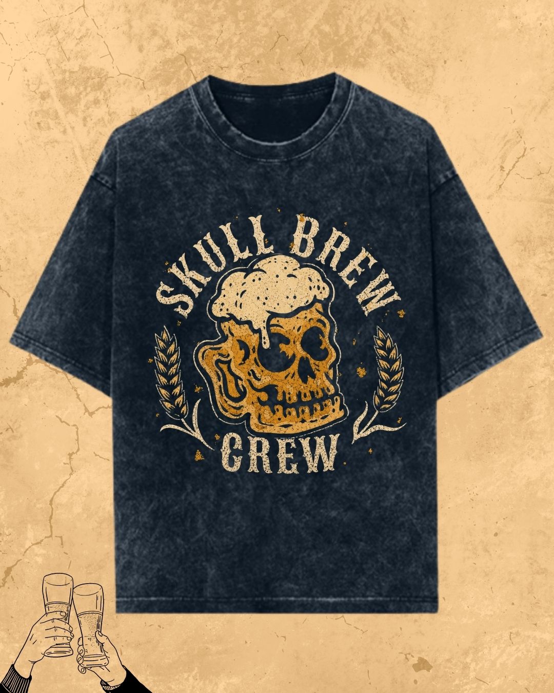 Skull Beer Party T-Shirt