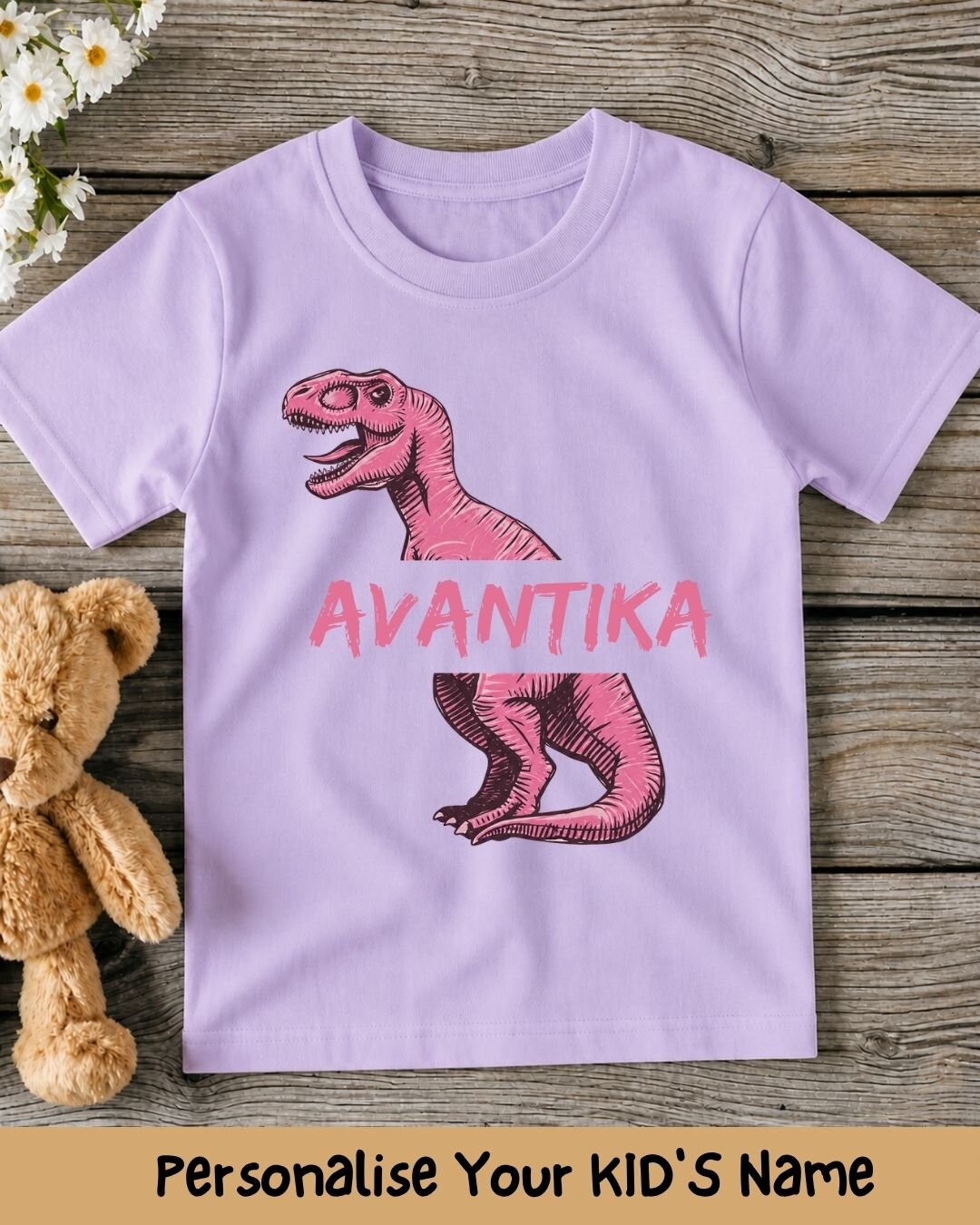 Dinosaur Custom Kid's Cotton Tee