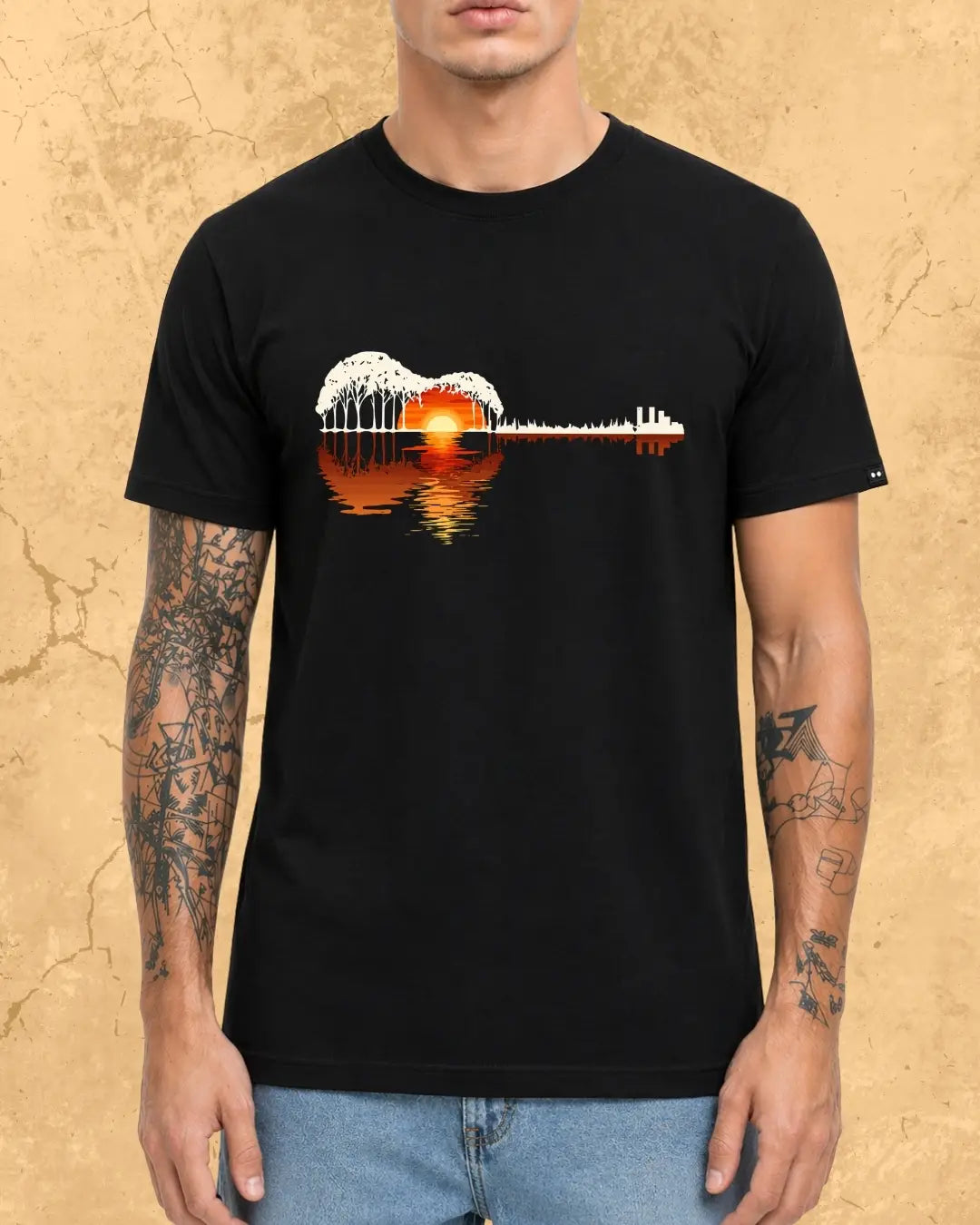 Guitar Relaxation Music Cotton T-Shirt