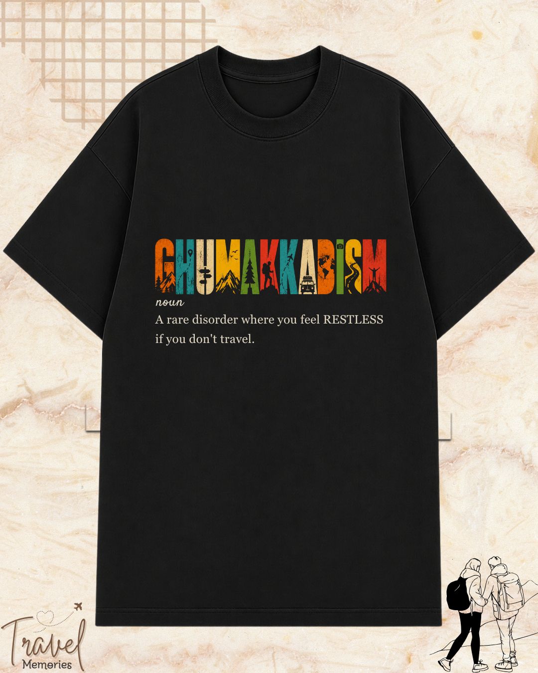 Hinglish Dictionary Travel Cotton Tshirt