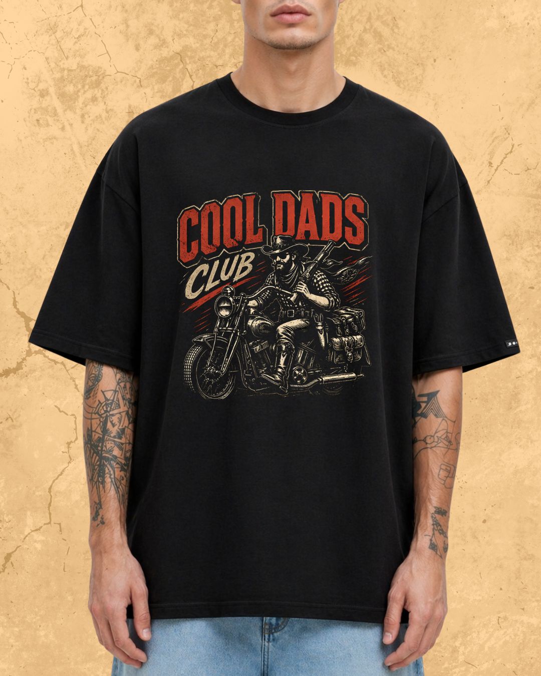 Vintage Cool Dad's Motorcycle Cotton Tshirt