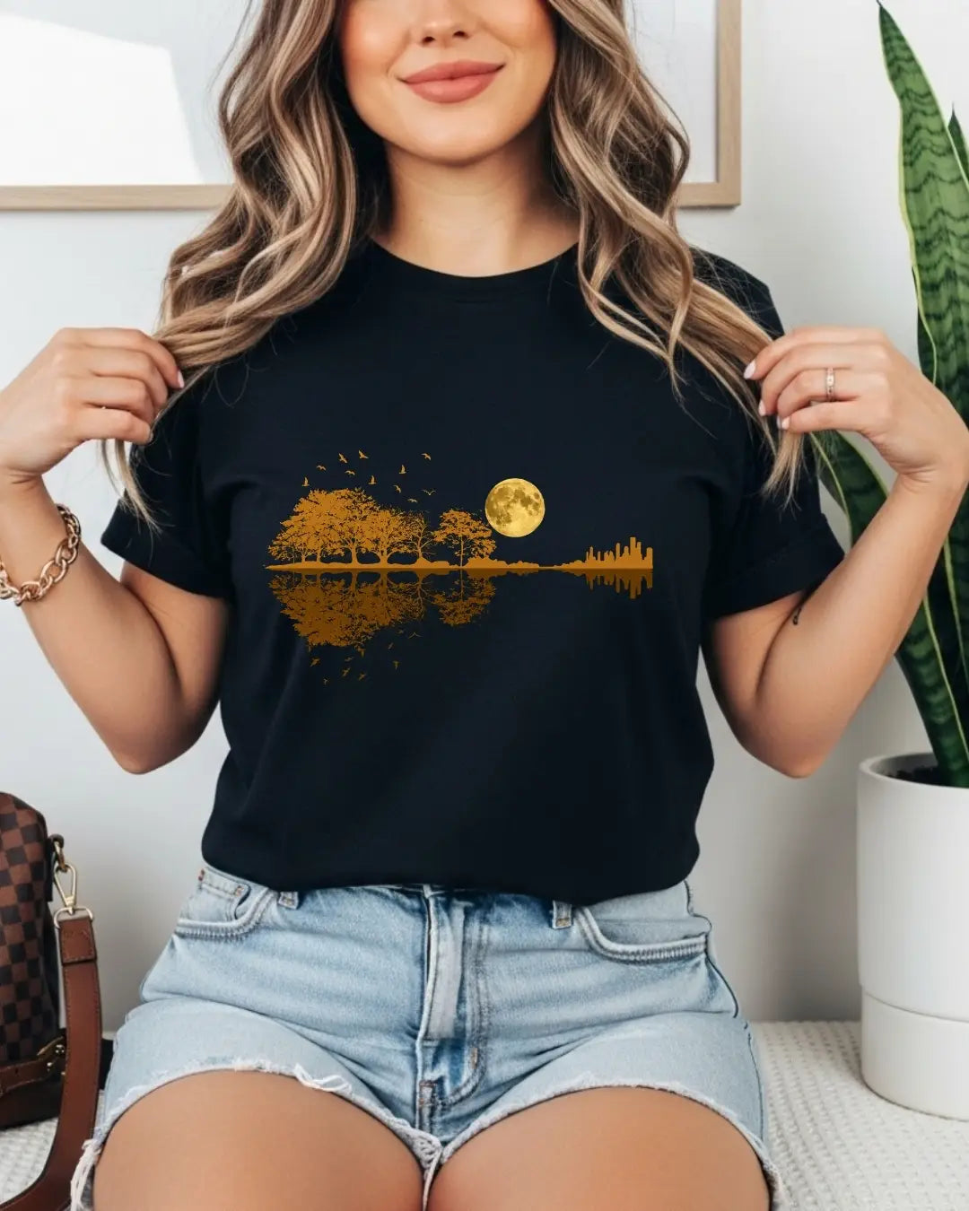Guitar Relaxation Music Cotton T-Shirt