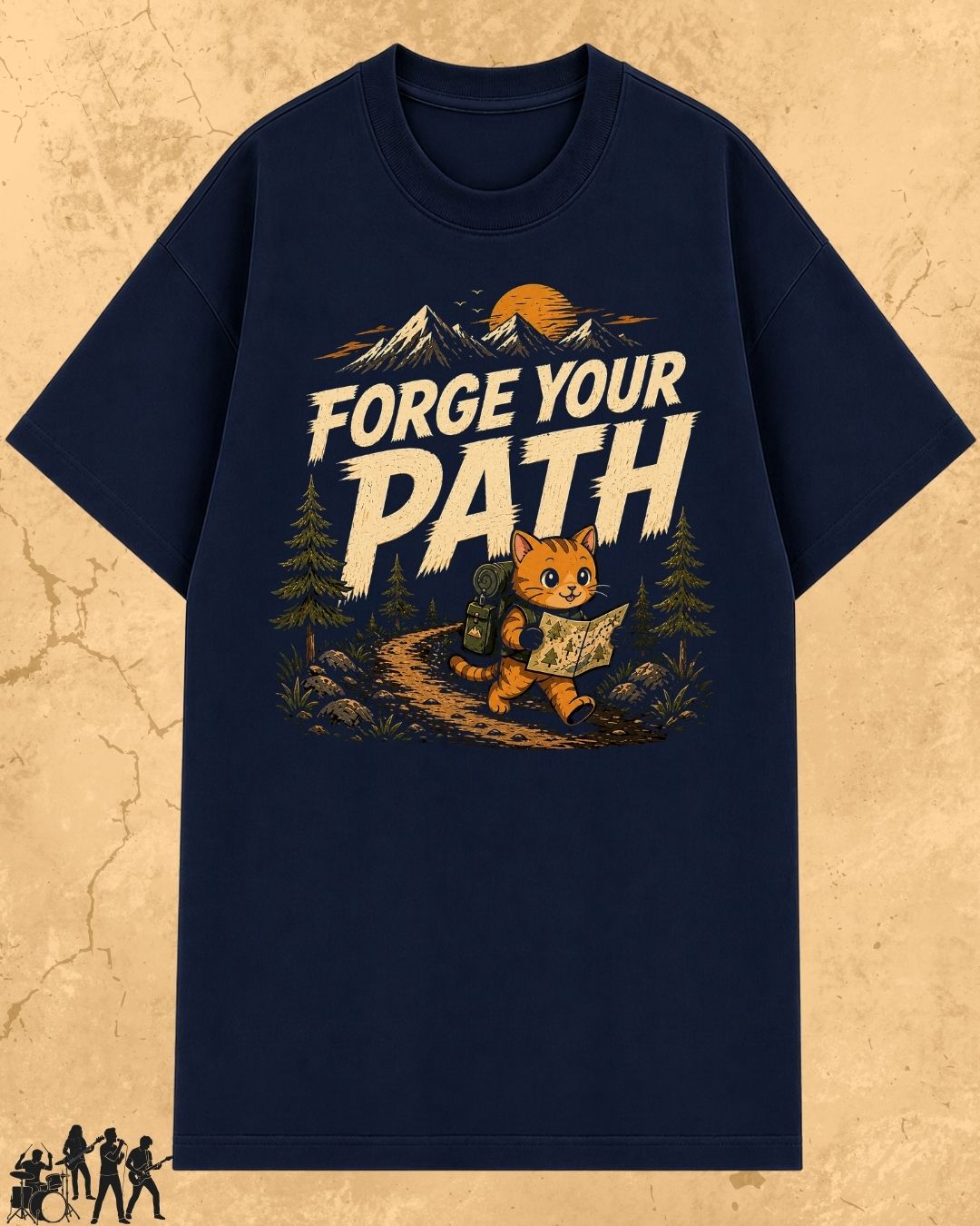 Meow Travel Mode Cotton Tshirt