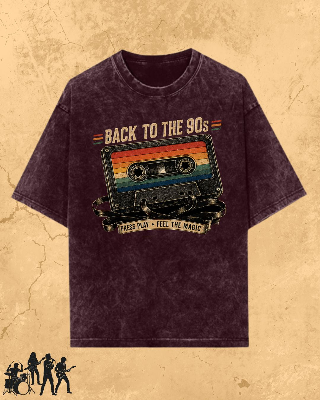 Retro Cassette Music Cotton Tshirt