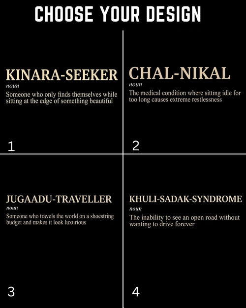 Hinglish Minimalist Dictionary Travel Cotton Tshirt