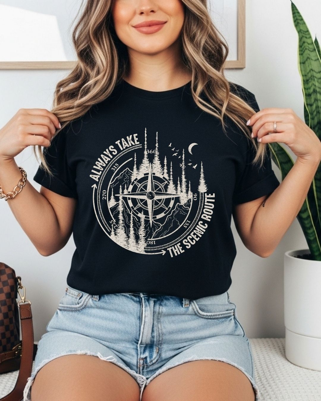 Scenic Route Vintage Adventure Cotton Tshirt