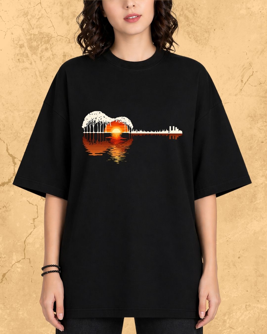 Guitar Relaxation Music Cotton T-Shirt
