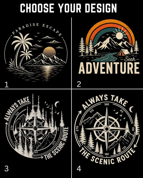 Scenic Route Vintage Adventure Cotton Tshirt
